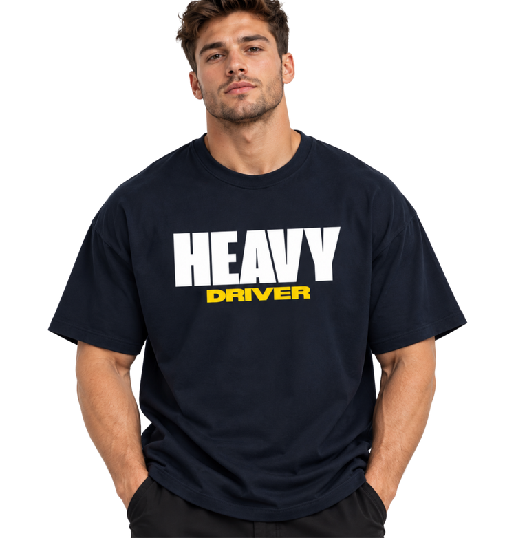 Heavy Driver Unisex Terry Oversized Tee